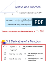 3.1 Derivative of A Function: Fah Fa H Fah Fa FX H