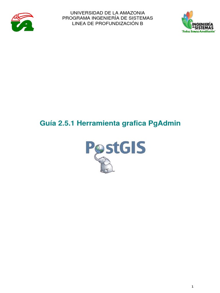 Uso de pgAdmin para PostGIS | PDF | SQL | Software de gestión de datos