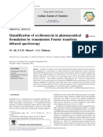 Quantification of Erythromycin in Pharmaceutical