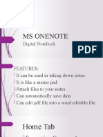Ms Onenote: Digital Notebook