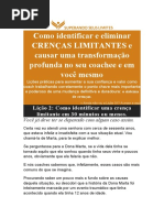 Como identificar e eliminar CRENÇAS LIMITANTES