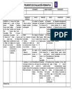 5to Año Instrumento de Evaluación Formativa