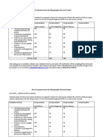 Peer Evaluation Form For Ethnographic Research Paper: N.callado@feudiliman - Edu.oh