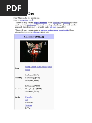 K O 3an Guo Pdf Three Kingdoms Han Dynasty