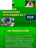 Técnicas educativas en salud