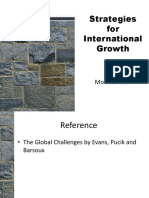 Strategies For International Growth: Module - 02