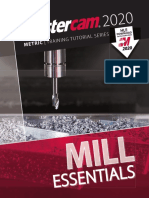 Mastercam 2020 Mill Essentials Training Tutorial METRIC PDF