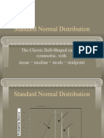 Standard Normal Distribution: The Classic Bell-Shaped Curve Is Symmetric, With Mean Median Mode Midpoint