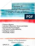 Historical Perspective: PAP's Code of Ethics