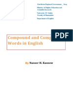 Compound and Complex Words in English: Nasser H. Kassow