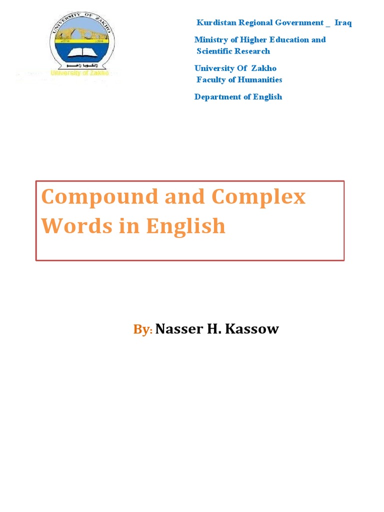 Understanding Compound Words | PDF | Adjective | Morphology (Linguistics)