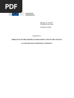 European Commission: Directive of The European Parliament and of The Council