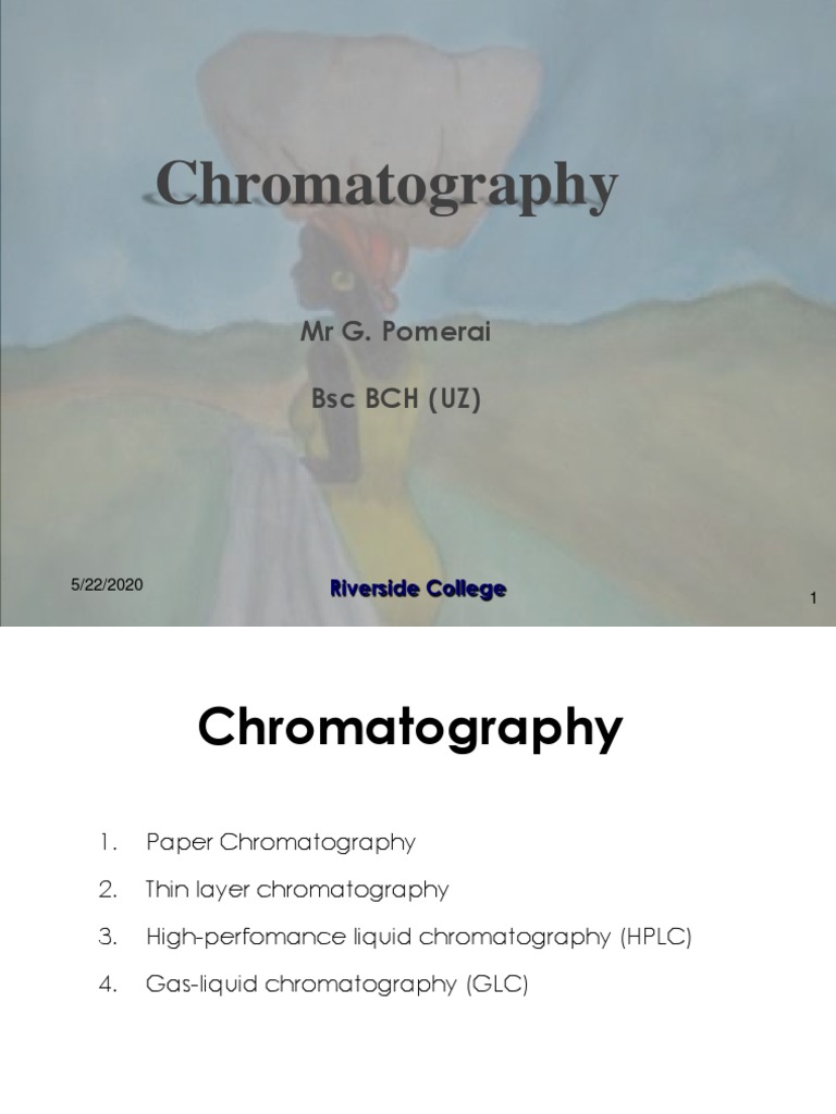 Analytical techniquesTLC, HPLC, GLC PDF Chromatography High
