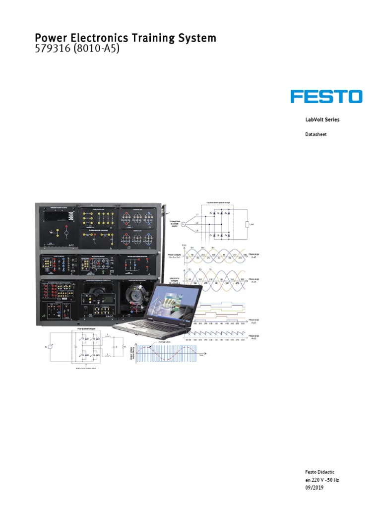 Power Electronics Training System 579316 (8010-A5) : Labvolt Series ...