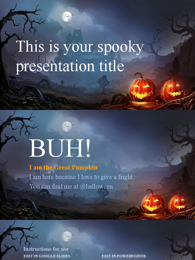 Halloween 2017 SlidesCarnival PDF Color Software