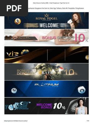 Data Keluaran Sydney 2020 Data Pengeluaran Togel Sdy Hari Ini Pdf