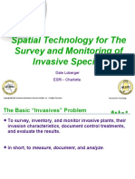 Spatial Technology For The Survey and Monitoring of Invasive Species