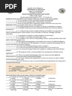 4th Monthly Examination in TLE - ICT Grade 10: Department of Education