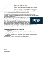 Tarea 1 Del DELE Nivel B2: Recuerda: Tienes Que Respetar Las Instrucciones. Cuando Te Pidan Exponer Tu