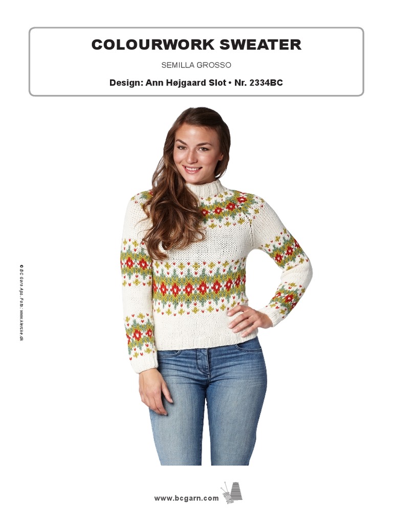 Colourwork Sweater: Design: Ann Højgaard Slot - Nr. 2334BC | PDF ...