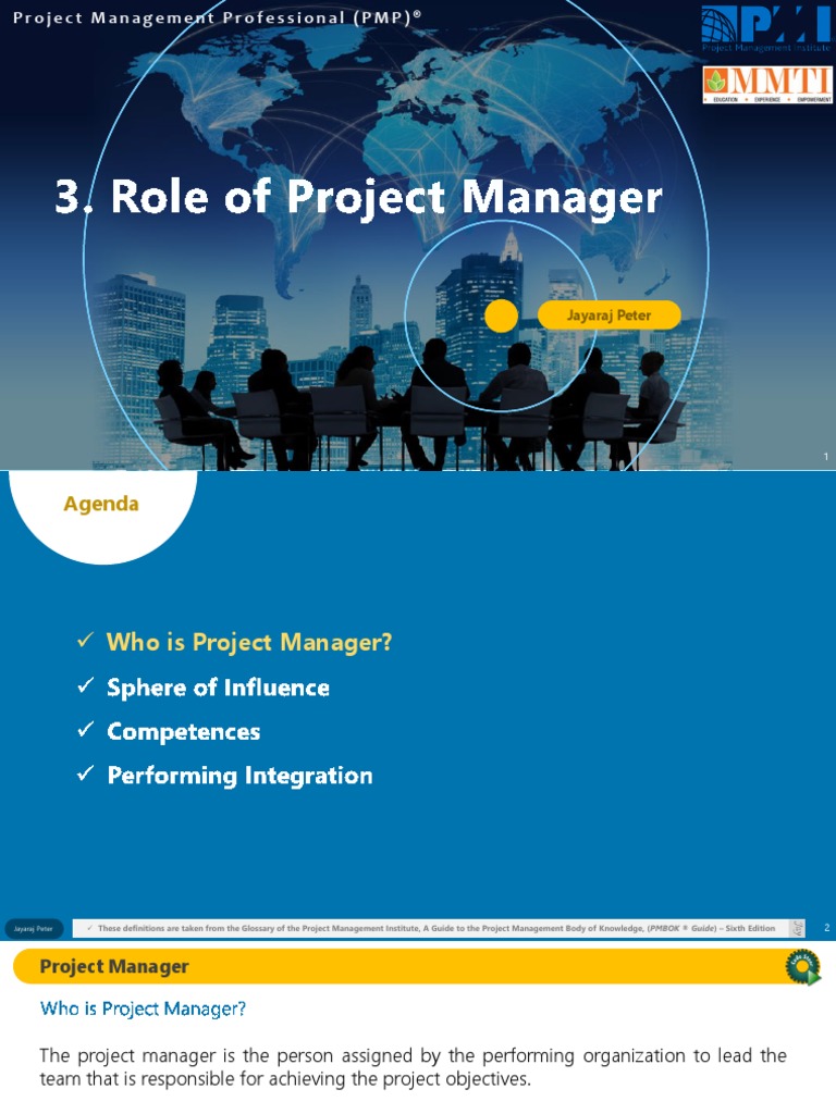 Pmp-03-Role of PM PDF | PDF | Project Management | Leadership