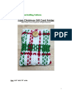 Plaid Christmas Gift Card Holder: Original Knitting Patterns