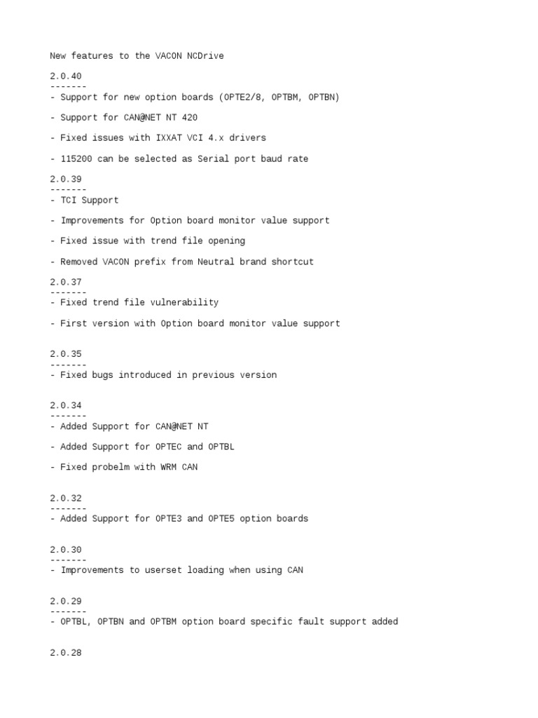 NCDrive Version Info - EN | PDF | Parameter (Computer Programming ...
