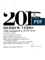 201 Hebrew Verbs - Abbraham S Halkin PDF