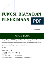 11 Fungsi Biaya Dan Penerimaan PDF