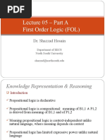 Lecture 05 - Part A First Order Logic (FOL) : Dr. Shazzad Hosain