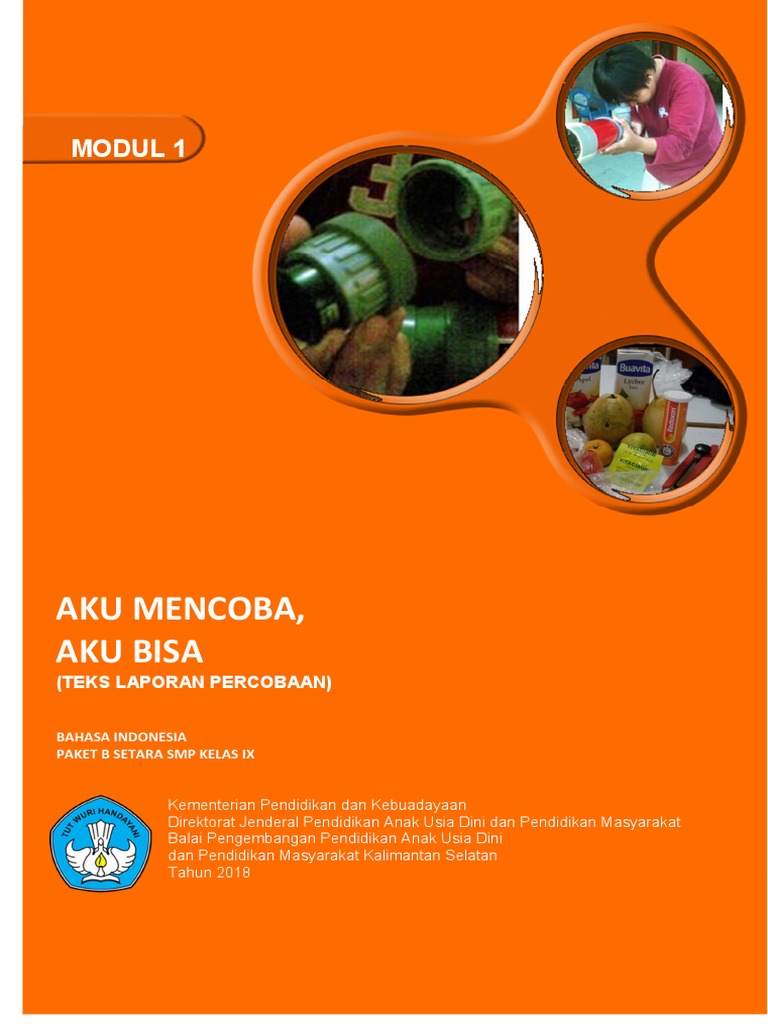Modul Aku Mencoba Aku Bisa Teks Laporan Percobaan
