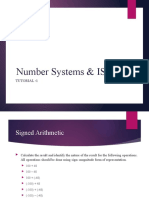 Number Systems & ISA: Tutorial - 1
