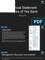 Financial Statement Analysis of Yes Bank