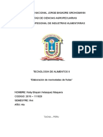 Elaboracion de Mermeladas de Frutas INFORME 04