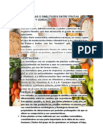 Diferencias o Similitudes Entre Hortalizas, Frutas y Cereales PDF