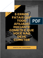 E Book 5 Erros Que Todo Afiliado Iniciante Comete e Que Você Não Deve Cometer