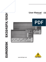 Behringer SX3242 Manual