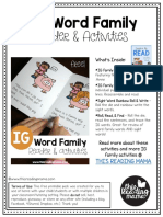 Reader & Activities: - IG Word Family