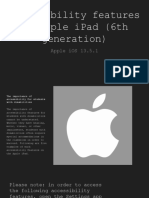 Accessibility Features of Apple Ipad 6th Generation