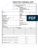 Quality Control Form: Pocedure Qualification Record Wps No: Date: PQR No: Preheat