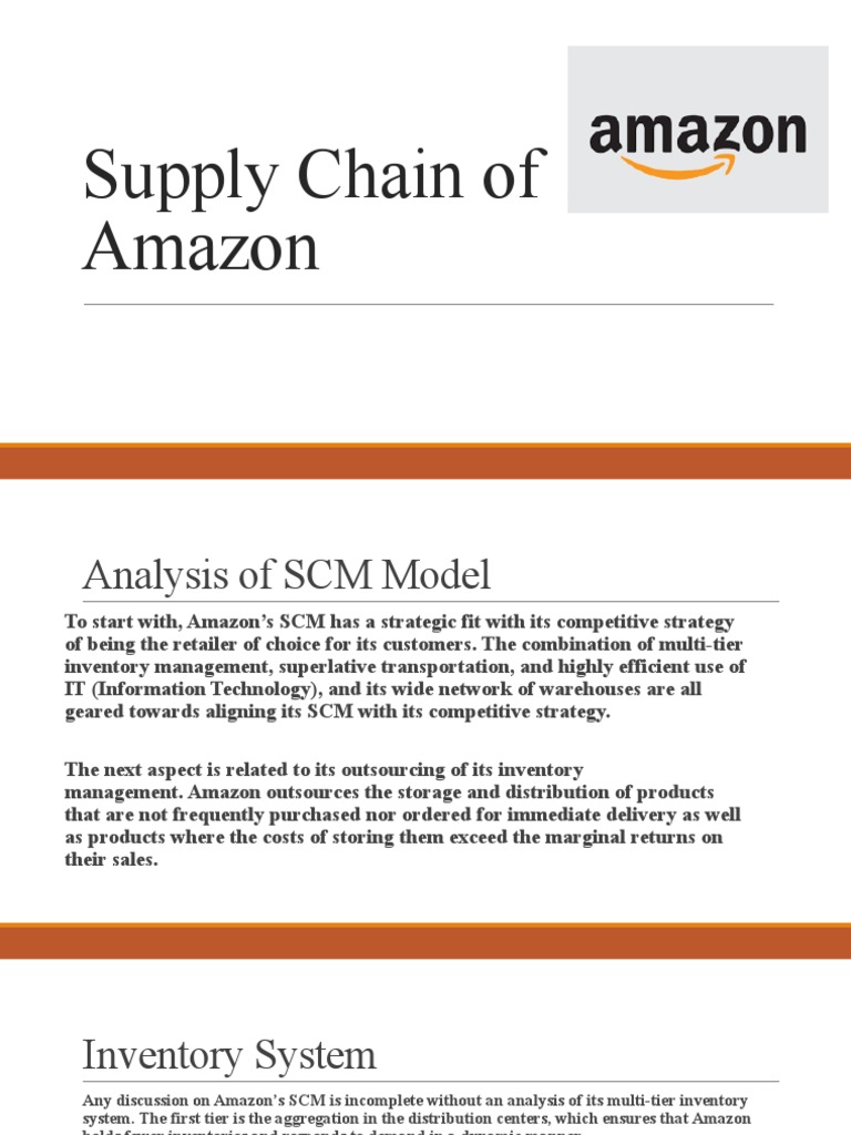 Amazon Supply Chain Strategy Analysis | PDF | Supply Chain Management ...