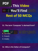 Computer and Ms Office Last 50 Mcqs PDF