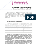 Sistema de Avaliação 10a - ONHB