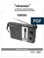 Manual Radio Telesonic GE-F12