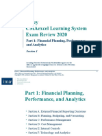 Wiley Cmaexcel Learning System Exam Review 2020: Part 1: Financial Planning, Performance, and Analytics