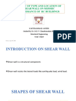 Effect of Type and Location of Shear Wall On Seismic Performance of RC Buildings