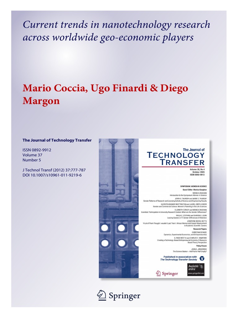 Current Trends in Nanotechnology Researc PDF | PDF | Nanotechnology ...