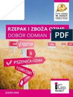 IGP Polska Dobór Odmian Rzepak I Zboża Ozime 2020