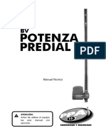 Manual técnico de instalación de automatizador de portón basculante Potenza Predial