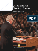 12 Questions To Ask When Choosing A Seminary by Dr. John MacArthur PDF